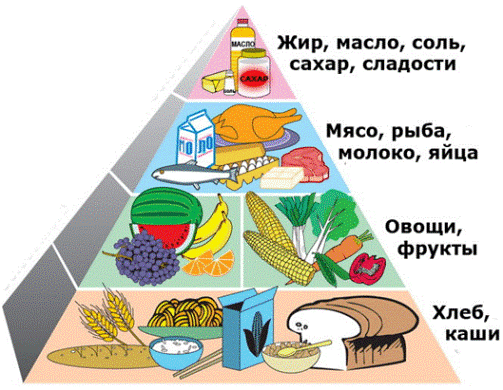 Правильное питание, пищевая пирамида